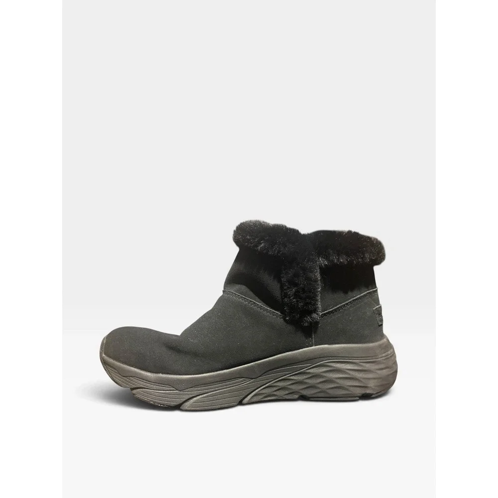 Skechers Max Cushioning slip-on ankle Boots Black Size 10 Women's